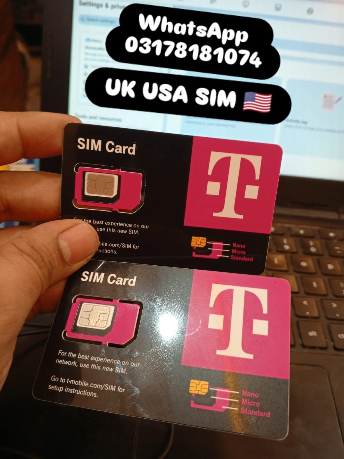 Vodafone UK SIM Delivered