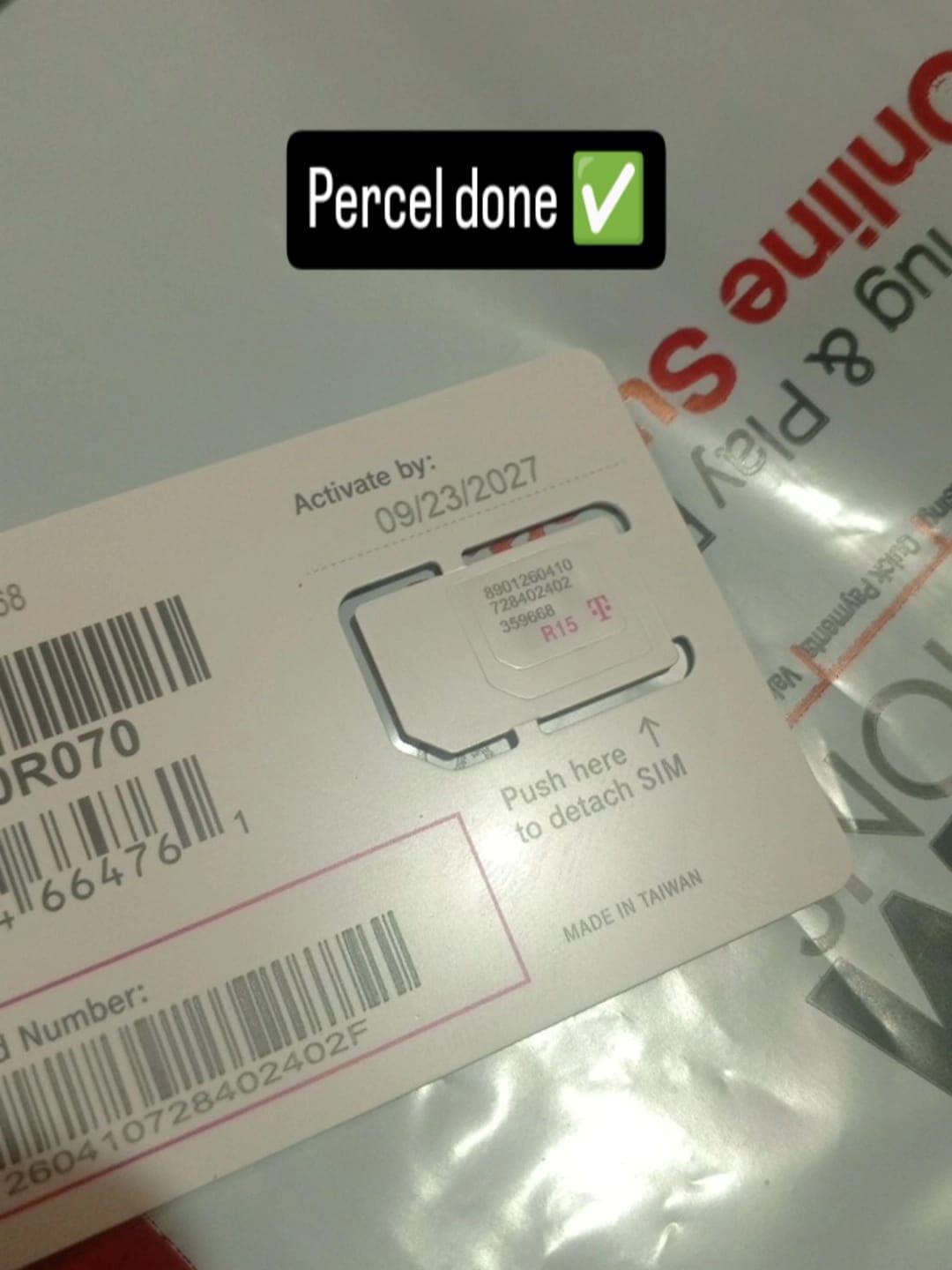 Physical Sealed UK SIM