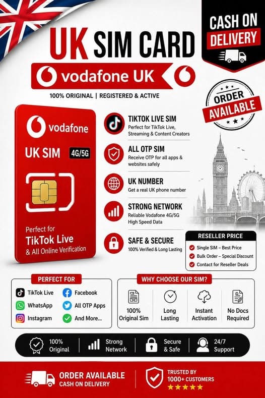 Giffgaff UK SIM in Pakistan vs Vodafone UK: Complete Activation & Comparison Guide (2026)