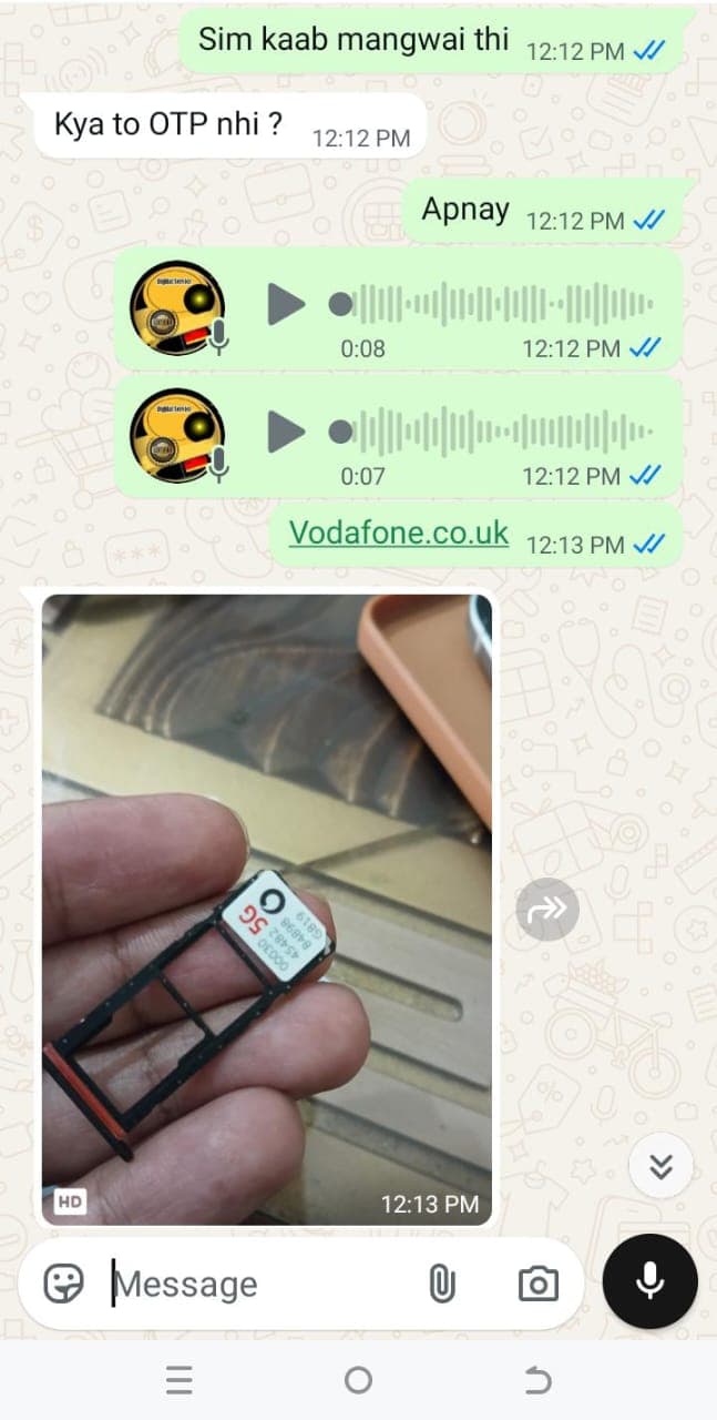 UK Physical SIM Unboxed Successfully